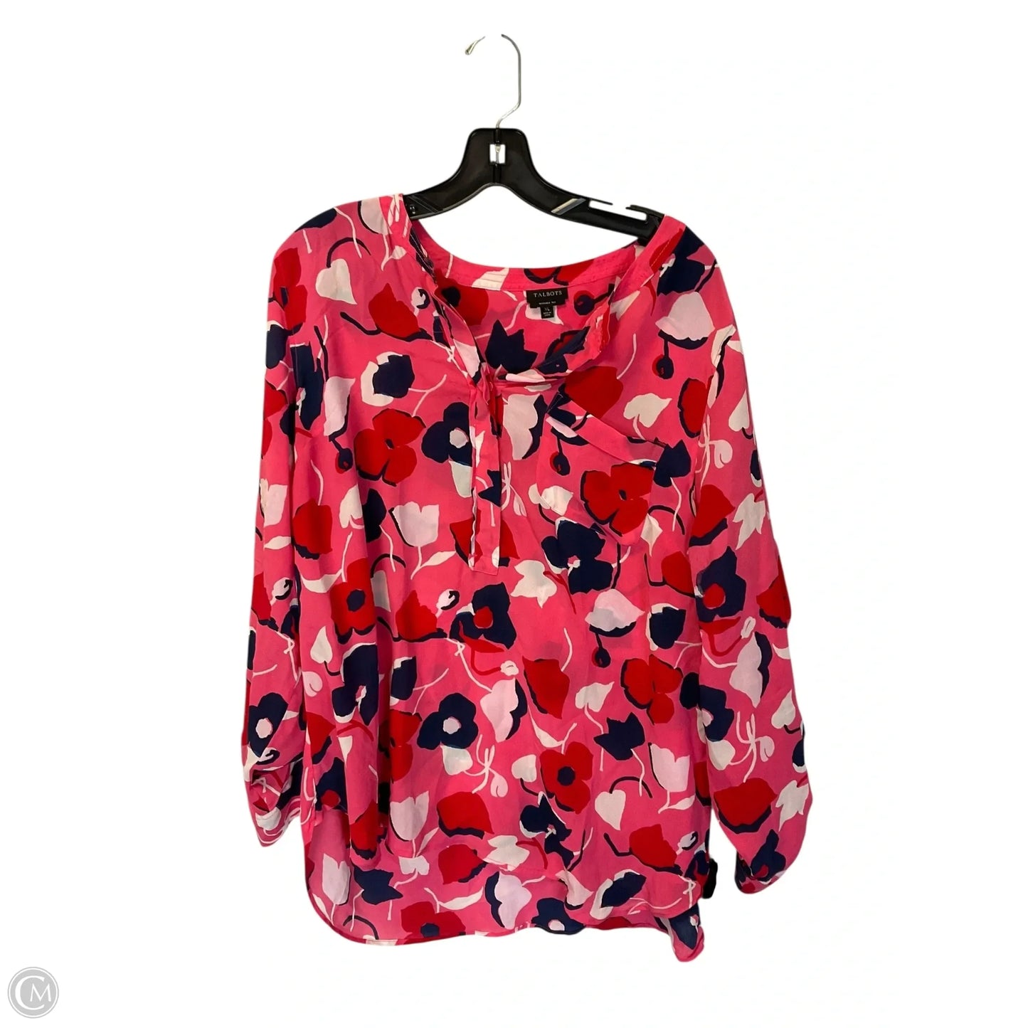 Top Long Sleeve By Talbots In Pink, Size: Xl