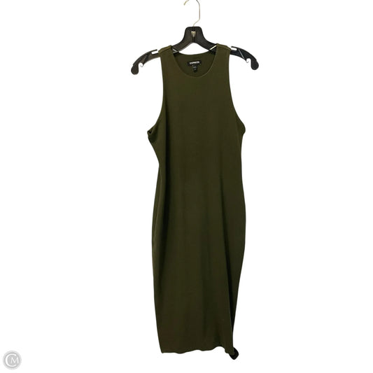 Dress Casual Maxi By Express In Green, Size: M