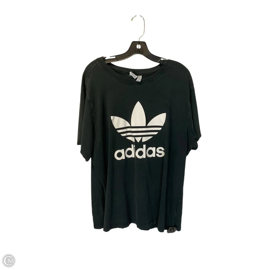 Top Short Sleeve By Adidas In Black, Size: 2x