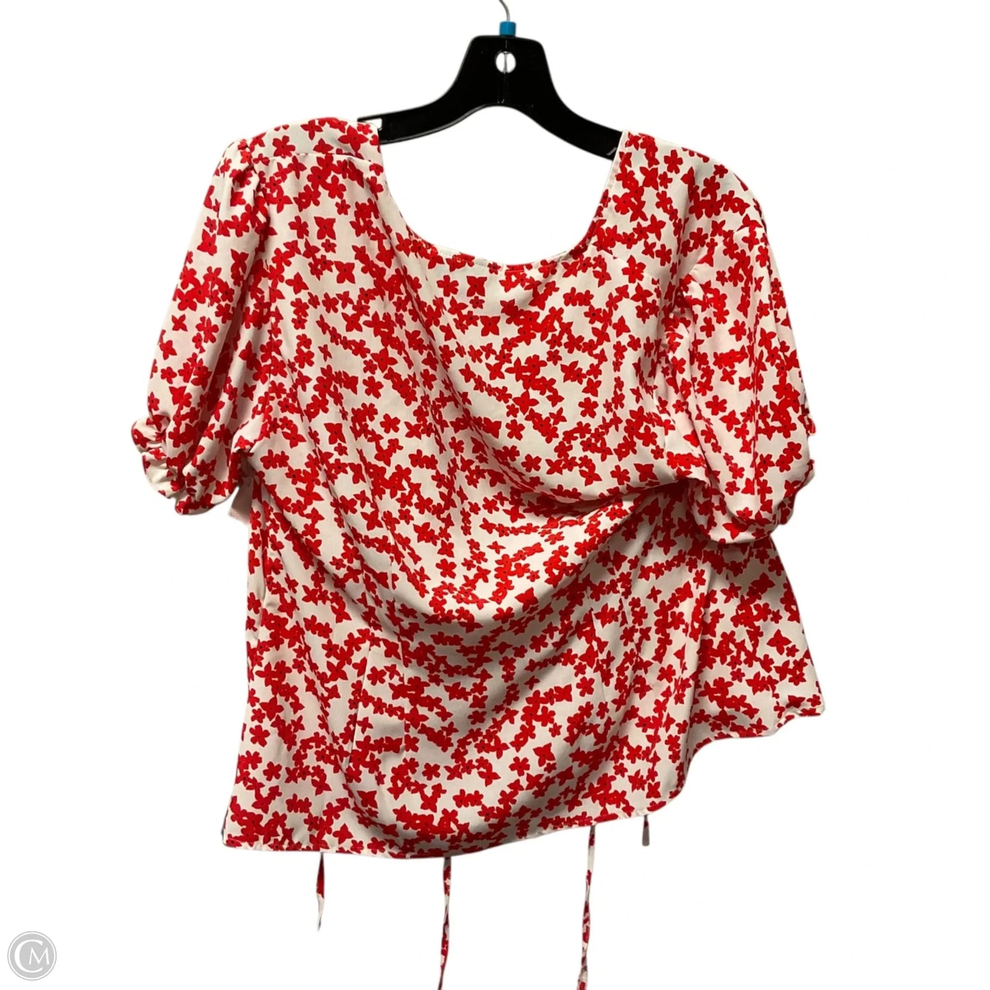 Top Short Sleeve Basic By Top Shop In Floral Print, Size: 10