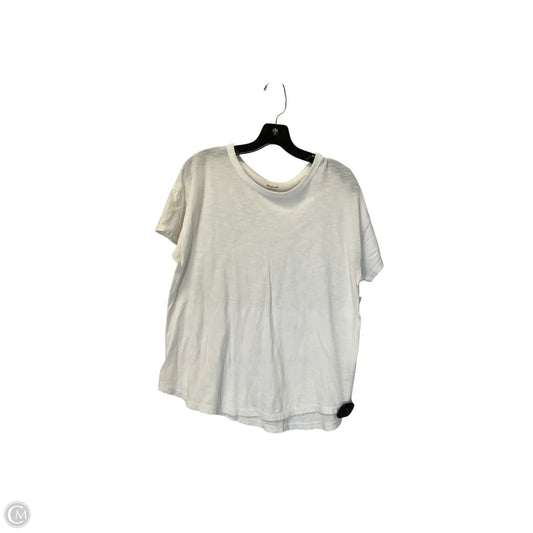 Top Short Sleeve Basic By Madewell In White, Size: L