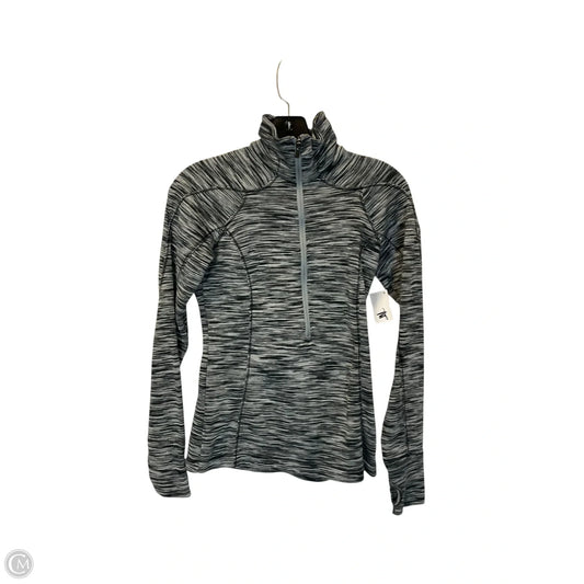 Athletic Top Long Sleeve Collar By Columbia In Grey, Size: Xs