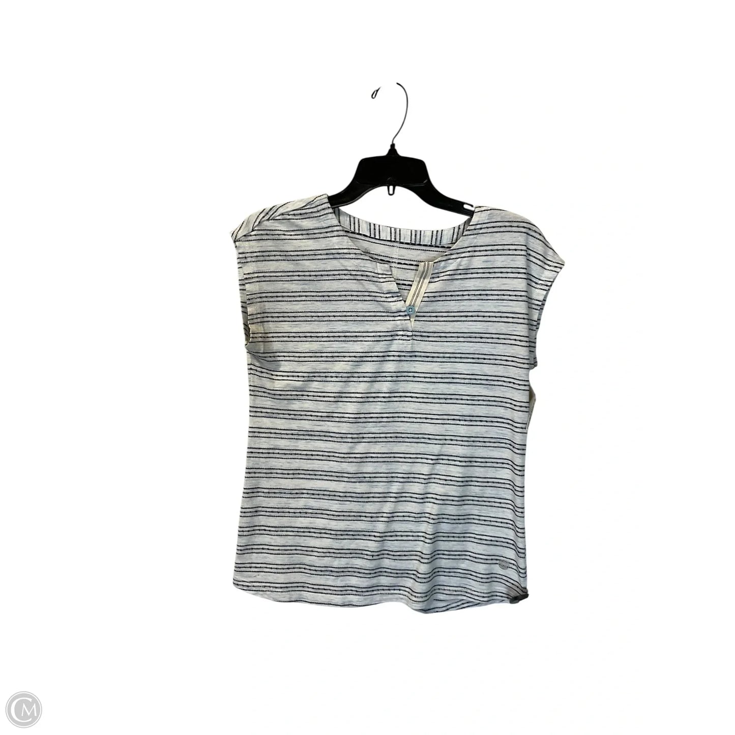 Top Short Sleeve Basic By Talbots In Striped Pattern, Size: S