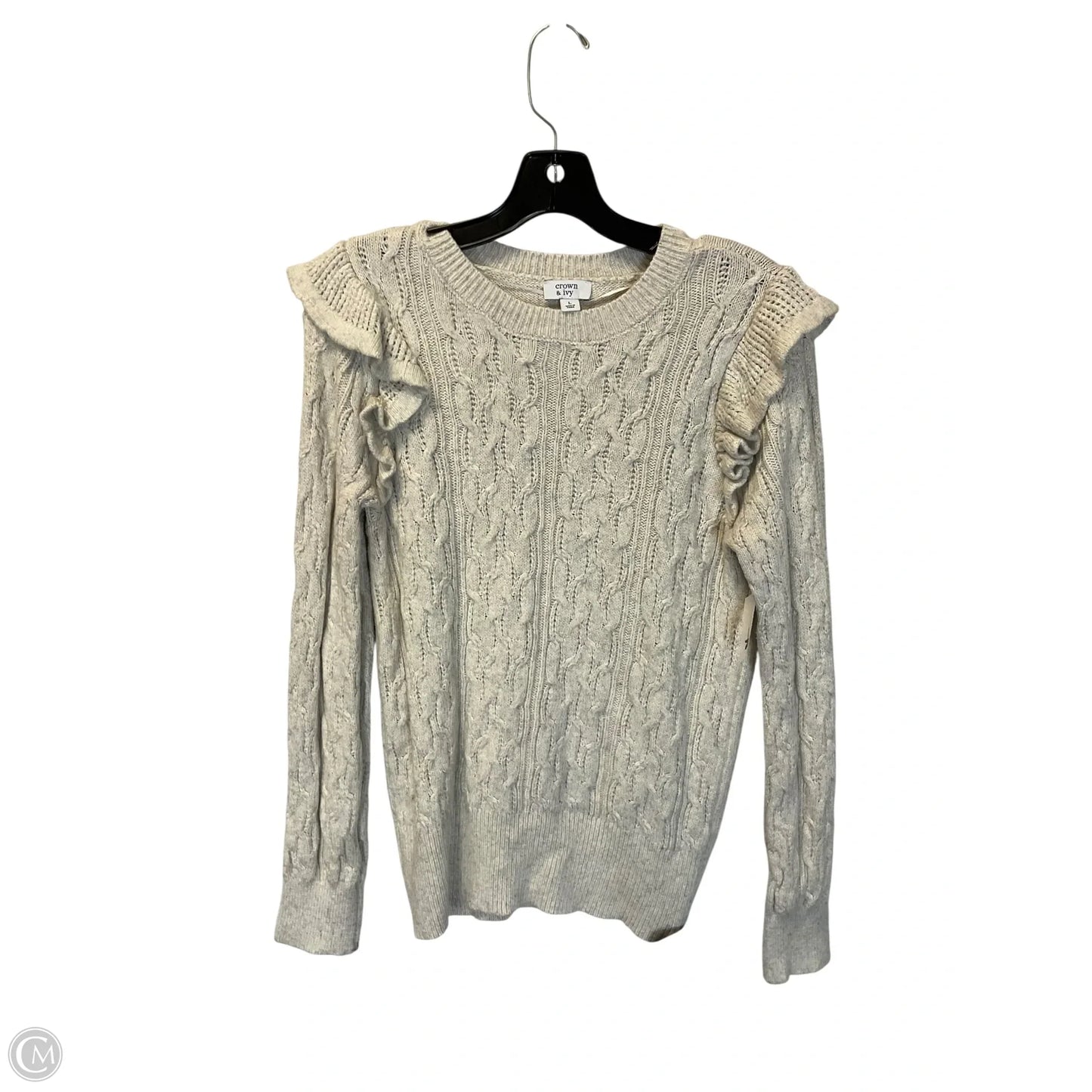Sweater By Crown And Ivy In Cream, Size: L