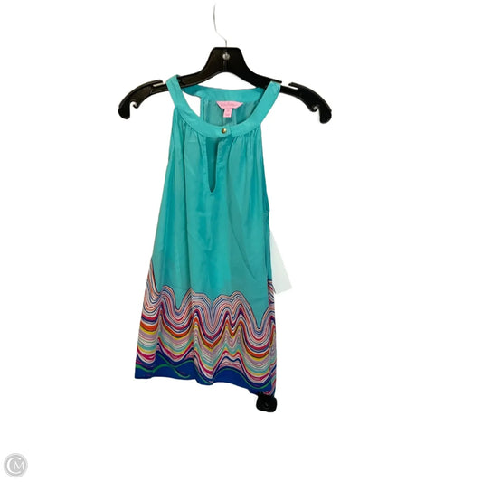 Top Sleeveless Designer By Lilly Pulitzer In Blue, Size: Xs