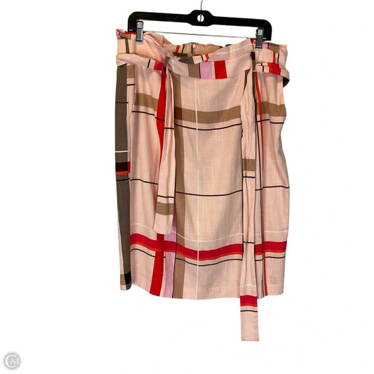 Skirt Midi By Ann Taylor In Pink, Size: 14