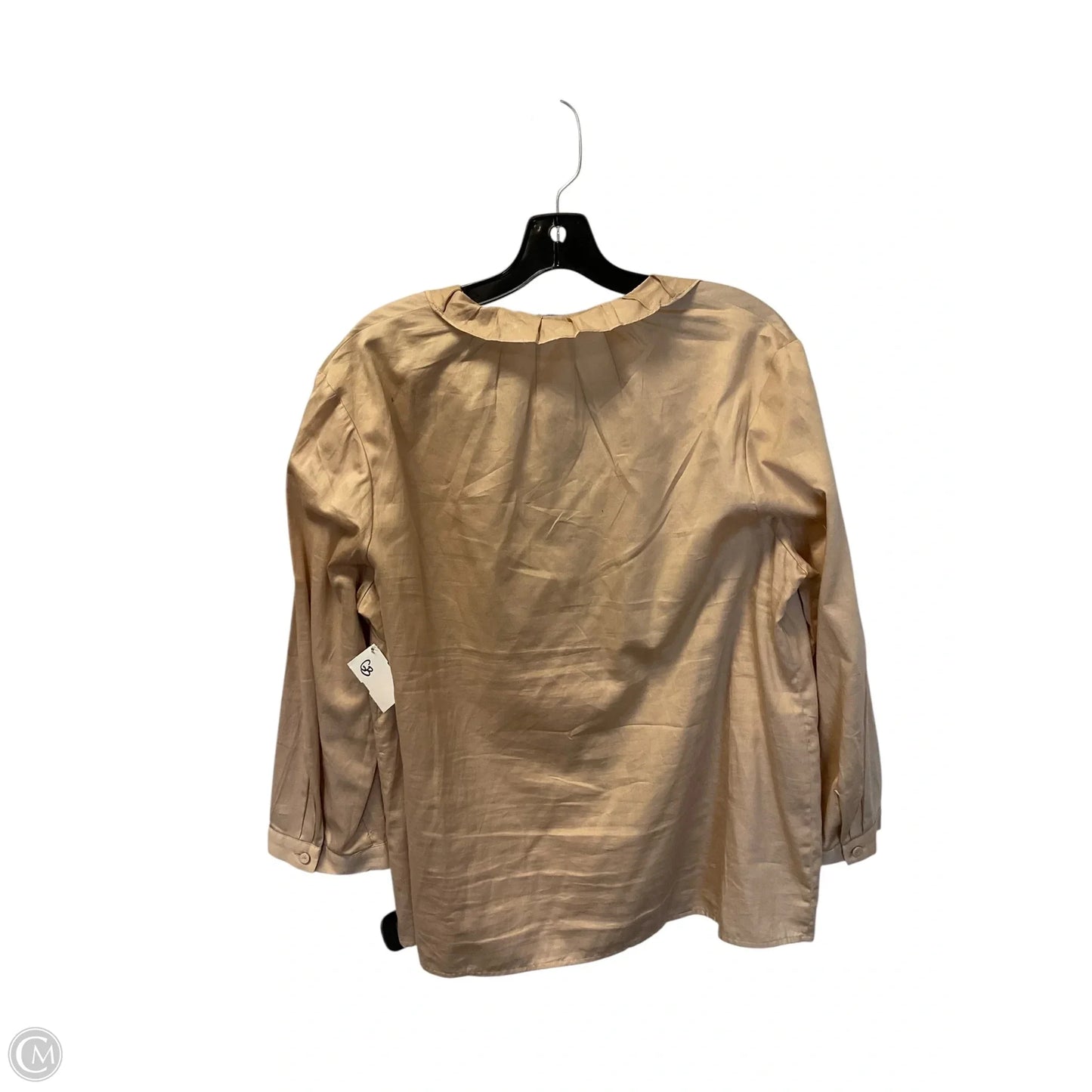 Top Long Sleeve By Talbots In Tan, Size: 14