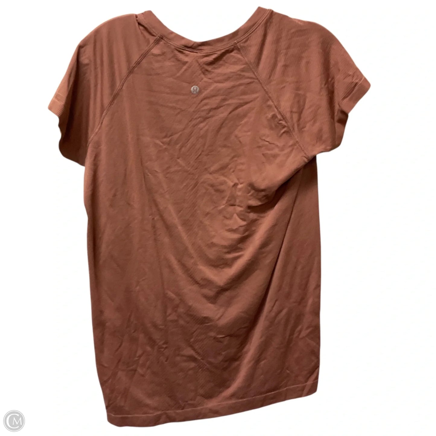 Athletic Top Short Sleeve By Lululemon In Pink, Size: S