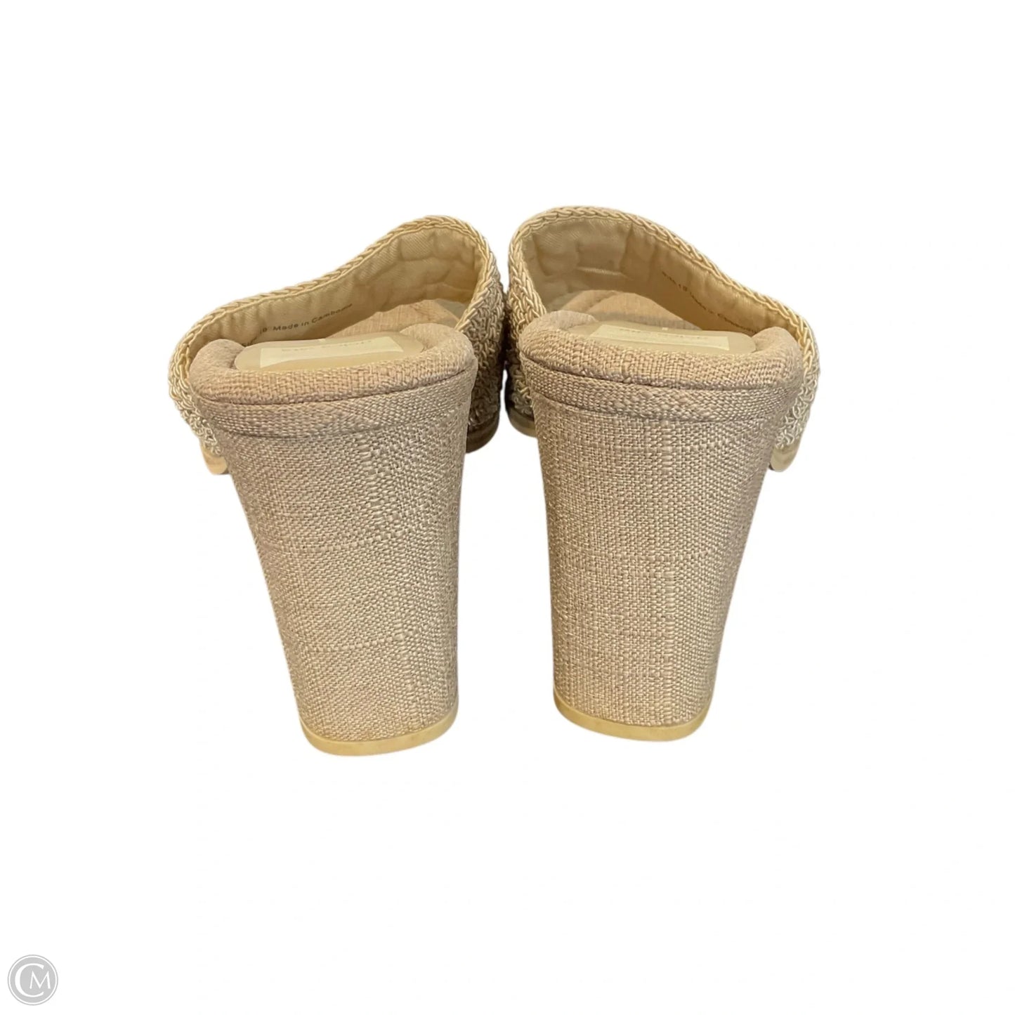 Sandals Heels Block By Dolce Vita In Tan, Size: 10