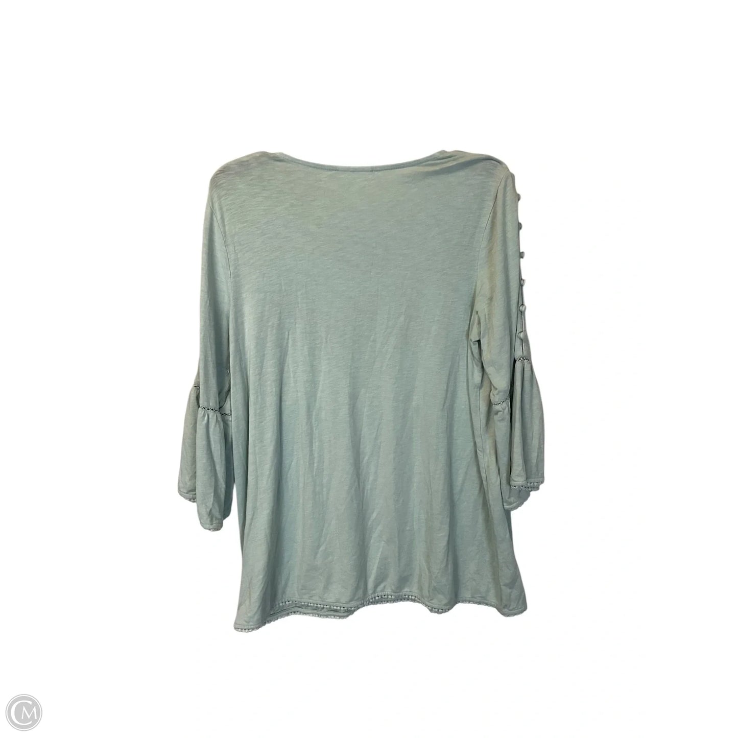Top Long Sleeve Basic By J. Jill In Teal, Size: M