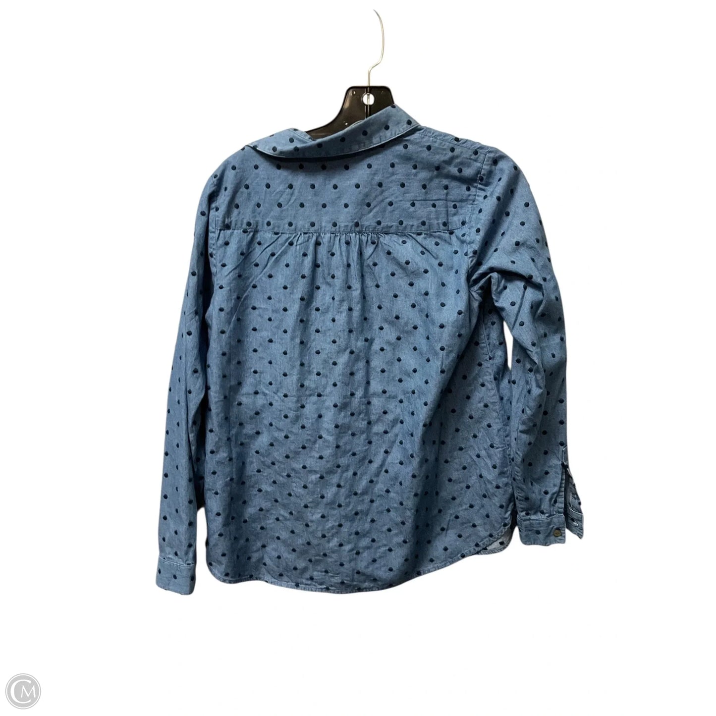 Top Long Sleeve Basic By J. Jill In Polkadot Pattern, Size: Xs