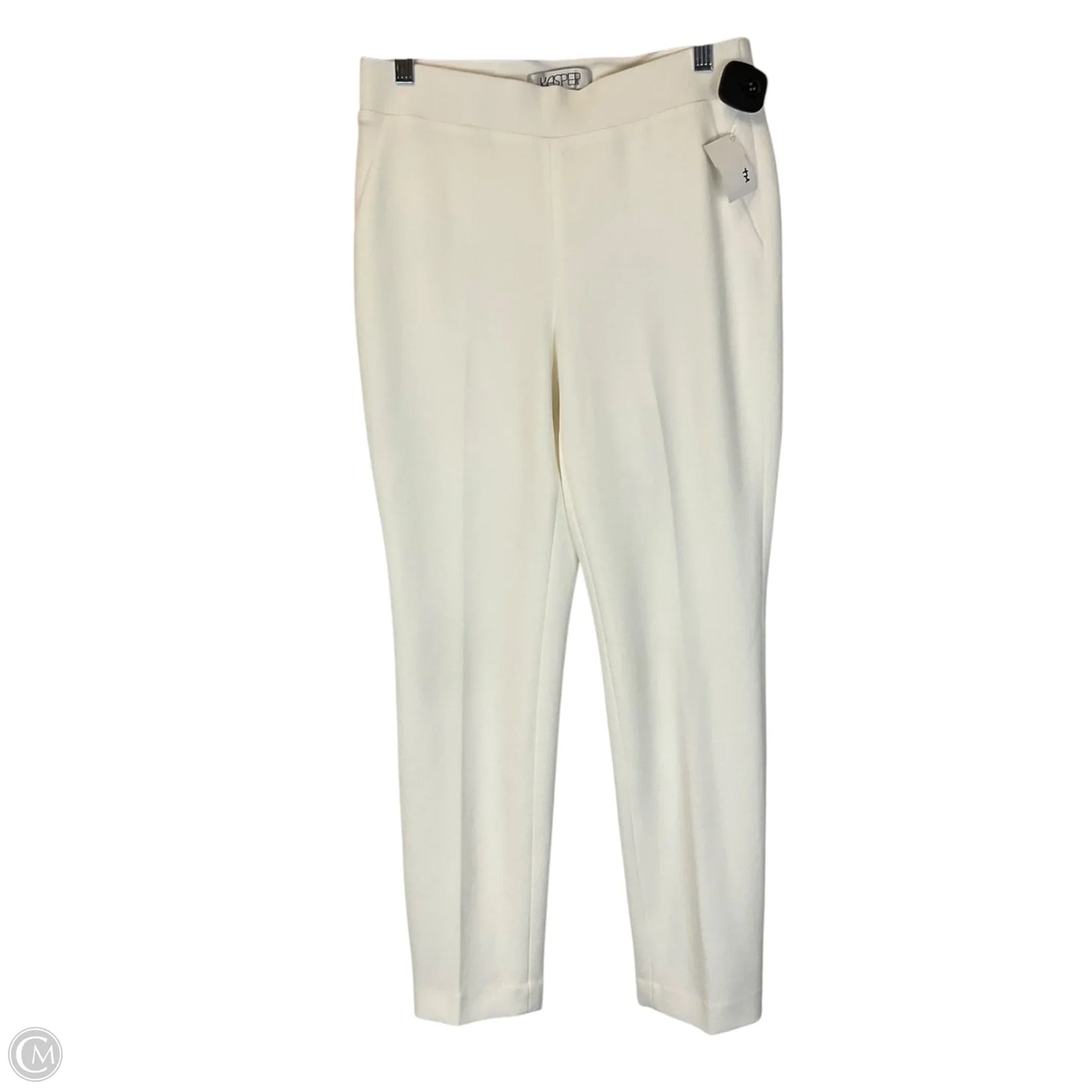 Pants Dress By Kasper In White, Size: S
