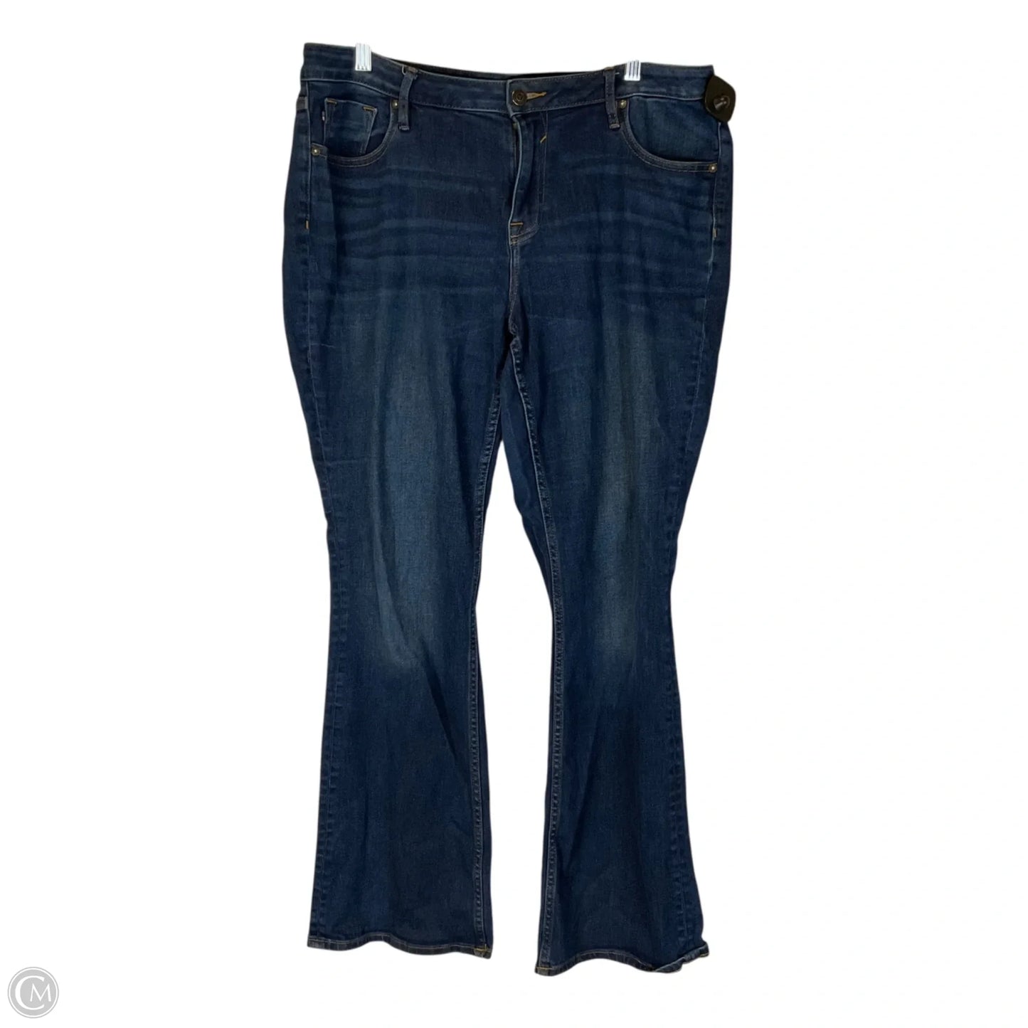 Jeans Boot Cut By Vigoss In Blue Denim, Size: 14
