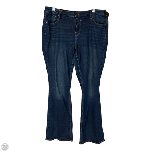 Jeans Boot Cut By Vigoss In Blue Denim, Size: 14