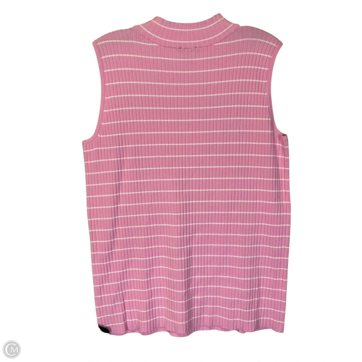 Top Sleeveless By Talbots In Striped Pattern, Size: XL