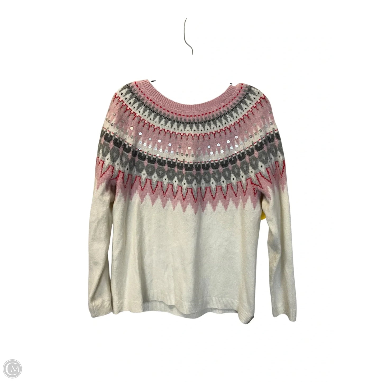 Sweater By Talbots In Pink, Size: L