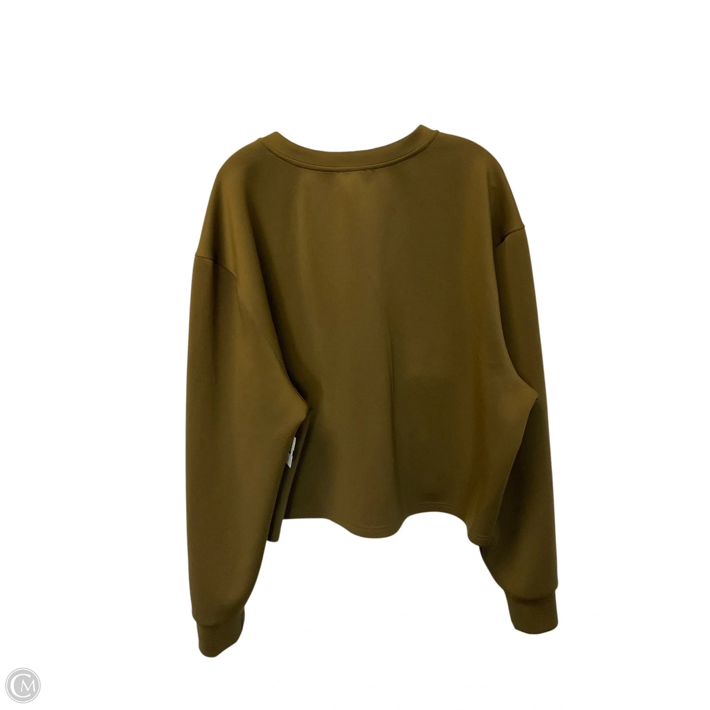Sweatshirt Crewneck By Good American In Green, Size: 2x