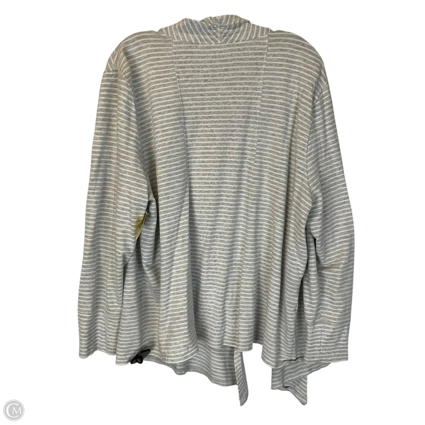 Cardigan By Chicos In Striped Pattern, Size: 20