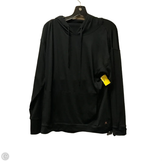 Athletic Sweatshirt Hoodie By Danskin In Black, Size: L