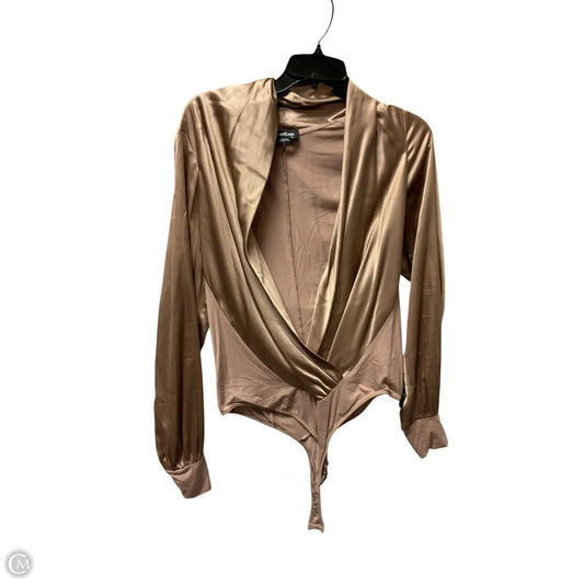 Bodysuit By Bebe In Bronze, Size: L