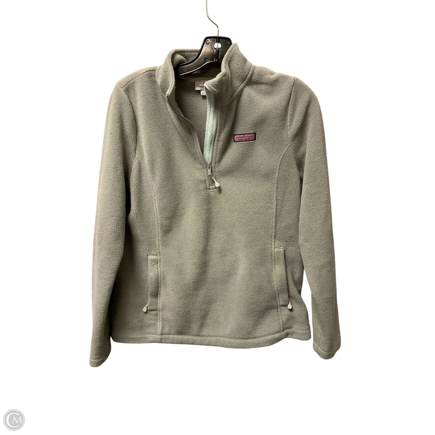 Sweatshirt Collar By Vineyard Vines In Grey, Size: S