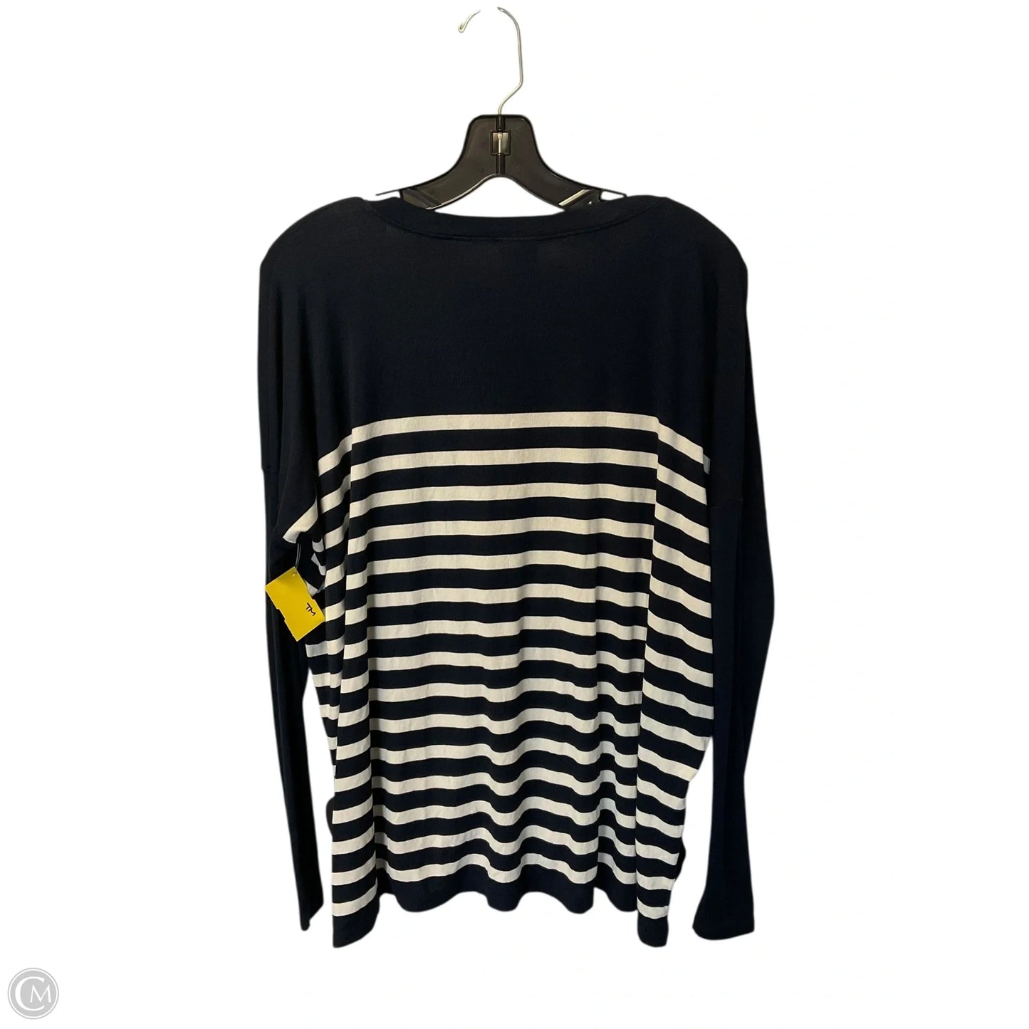 Top Long Sleeve Basic By Cabi In Blue, Size: S