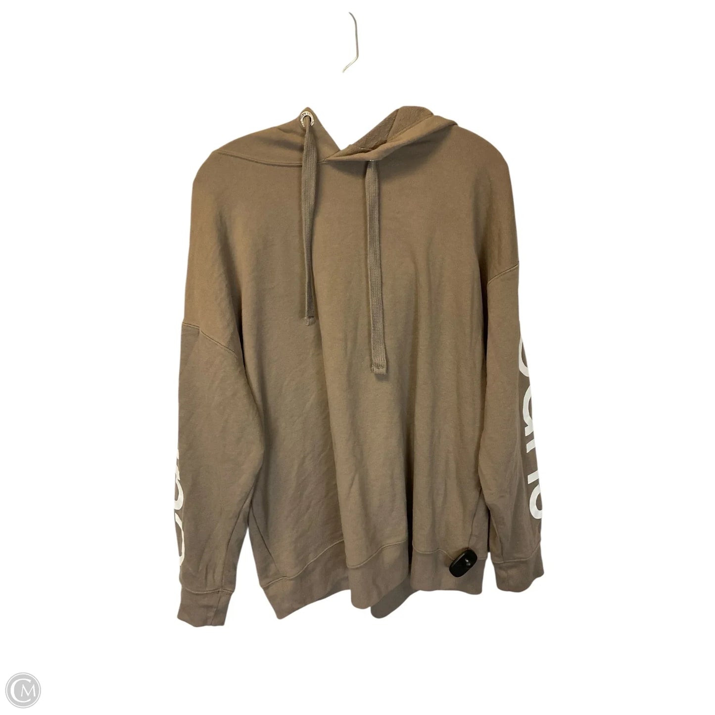Sweatshirt Hoodie By Calvin Klein In Brown, Size: 1x