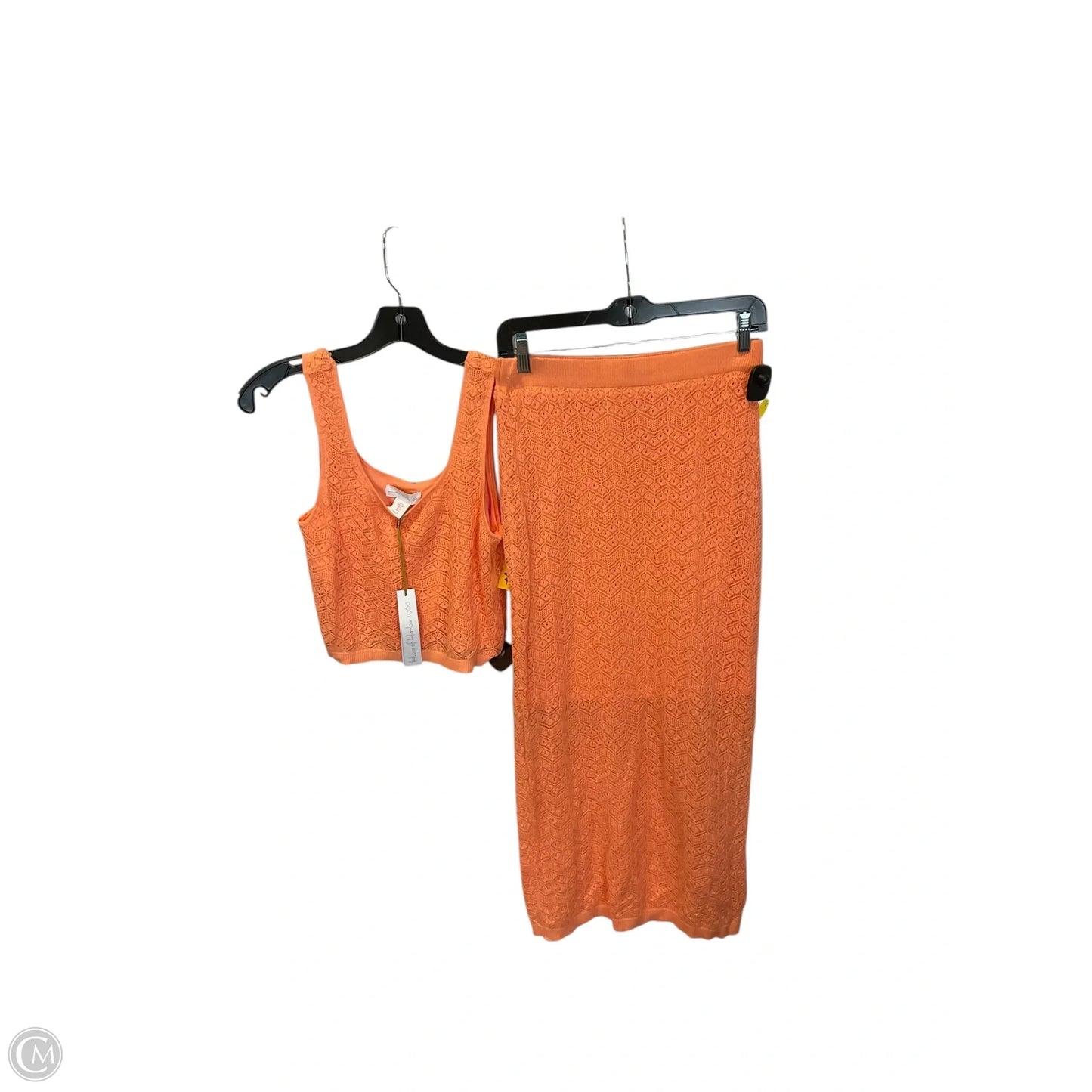 Skirt Set 2pc By Cynthia Rowley In Orange, Size: S