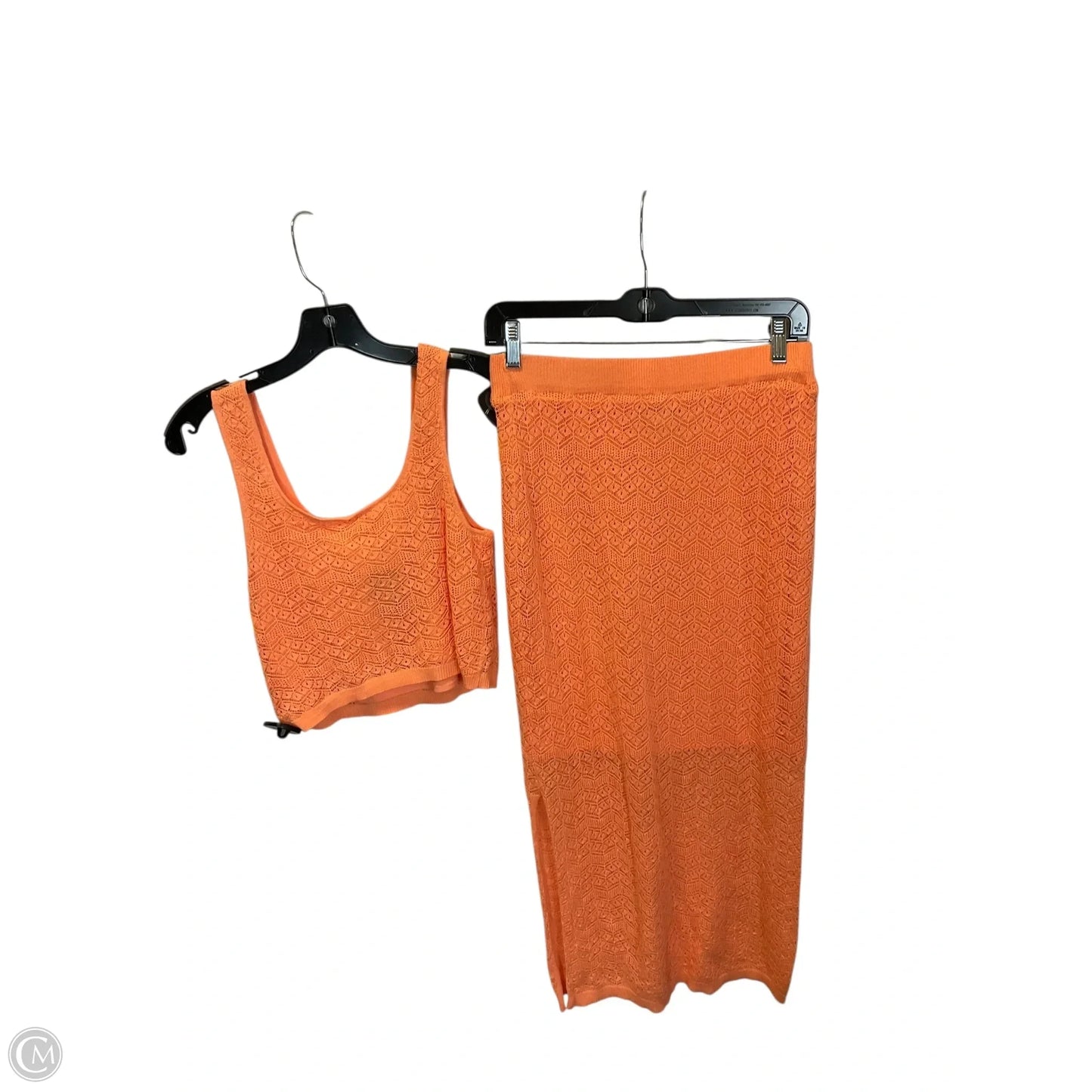 Skirt Set 2pc By Cynthia Rowley In Orange, Size: S