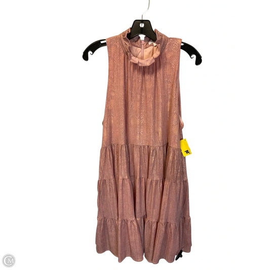 Dress Casual Short By Tcec In Pink, Size: L