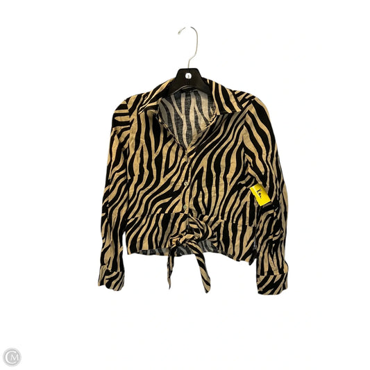 Top Long Sleeve By Rachel Zoe In Animal Print, Size: S