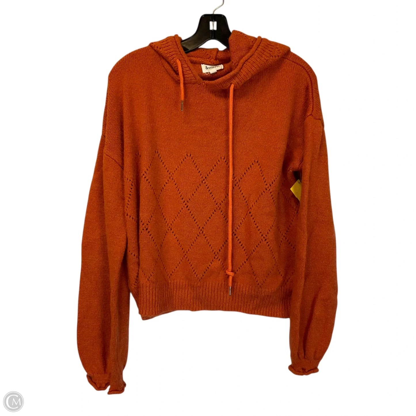 Sweatshirt Hoodie By &merci In Orange, Size: M