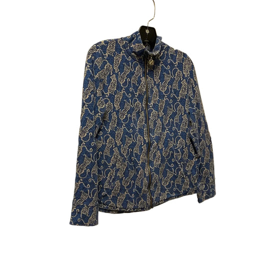 Top Long Sleeve Designer By Lilly Pulitzer In Blue, Size: M