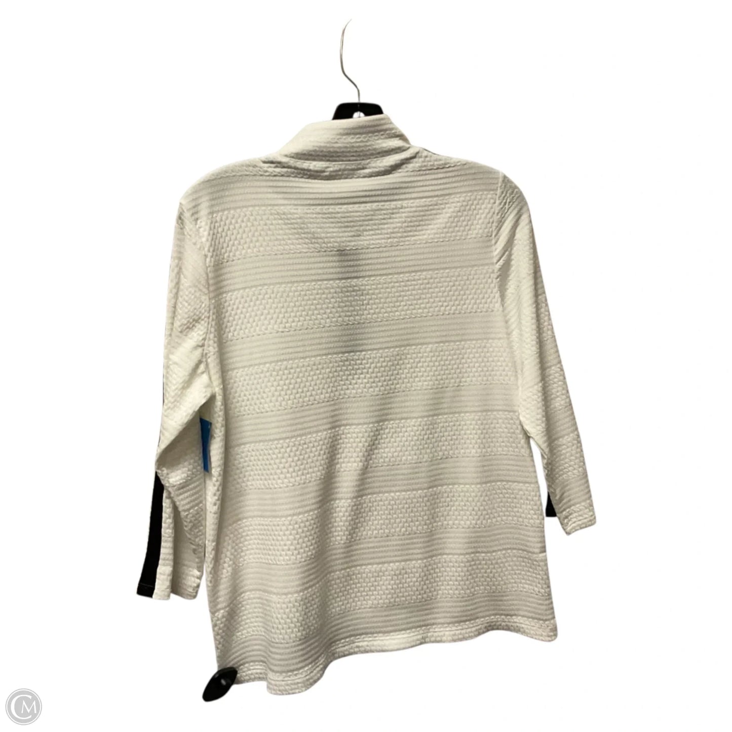 Top Long Sleeve By Chicos In White, Size: M