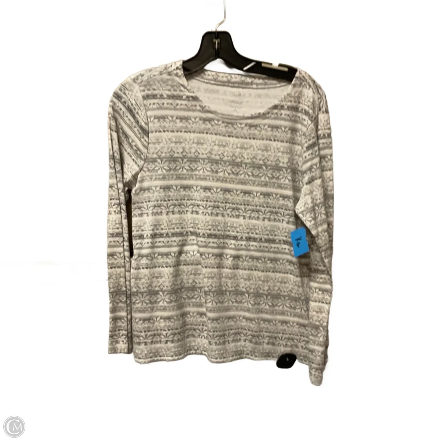 Top Long Sleeve By J. Jill In Cream, Size: M