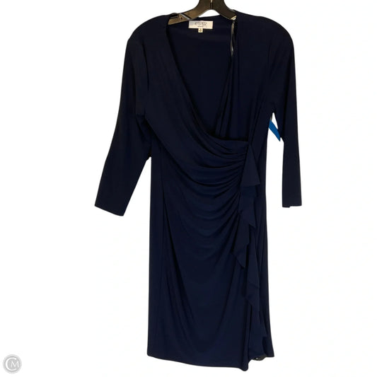 Dress Casual Midi By Kasper In Blue, Size: 8