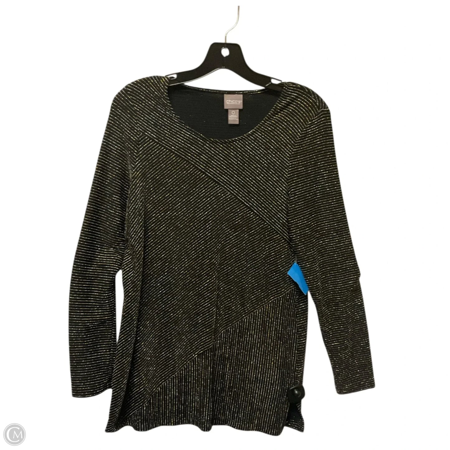 Top Long Sleeve By Chicos In Black, Size: Xs