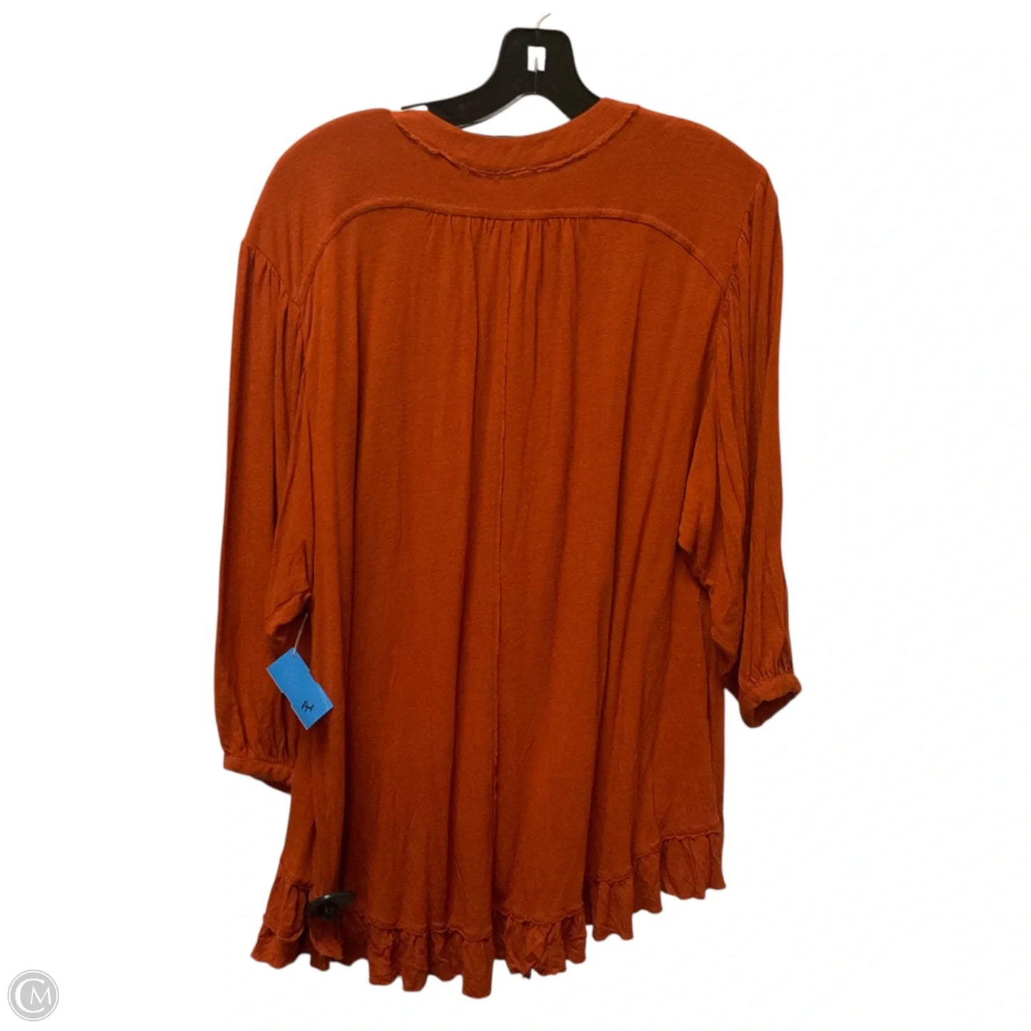 Top Long Sleeve By Free People In Orange, Size: S