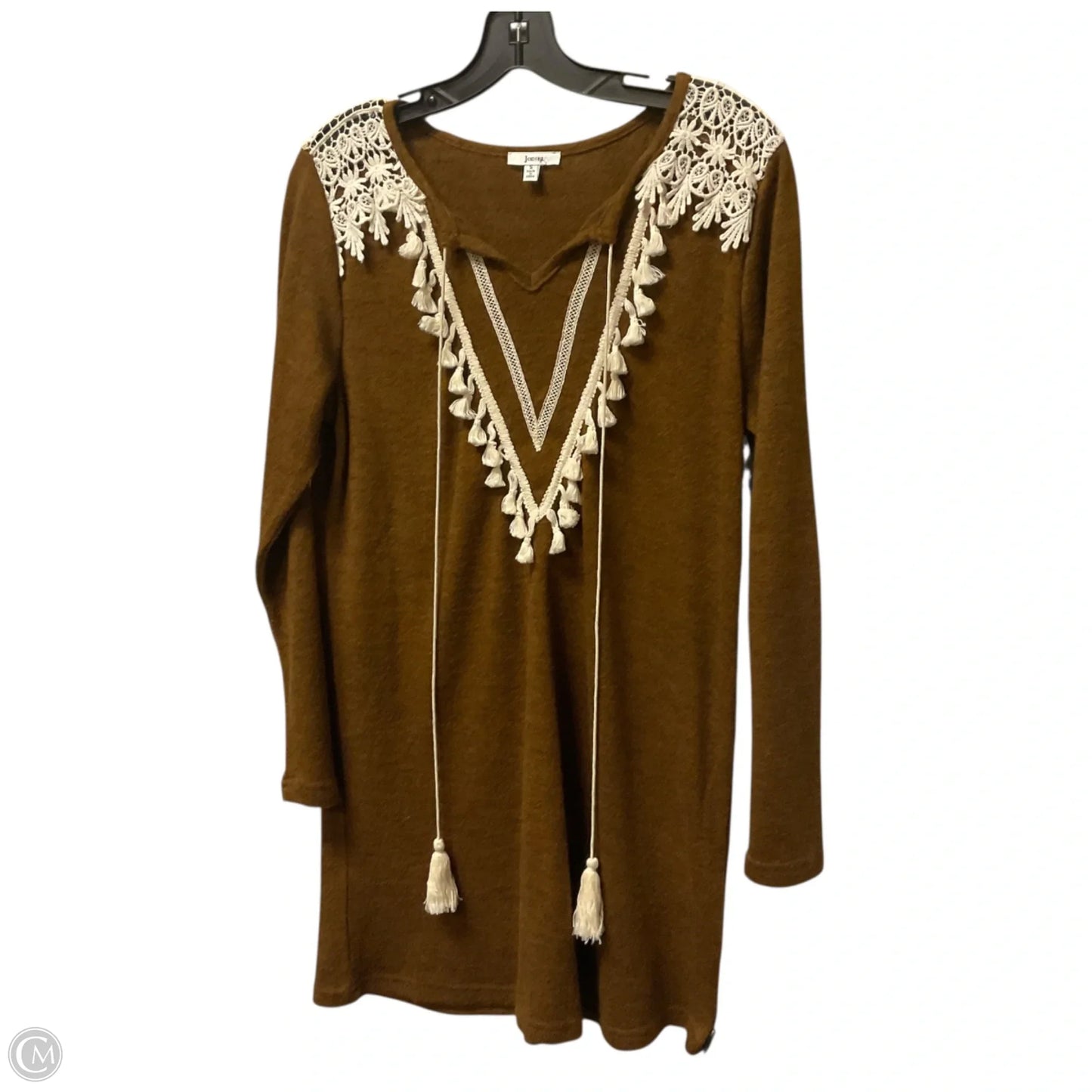 Tunic Long Sleeve By Jodifl In Brown, Size: S