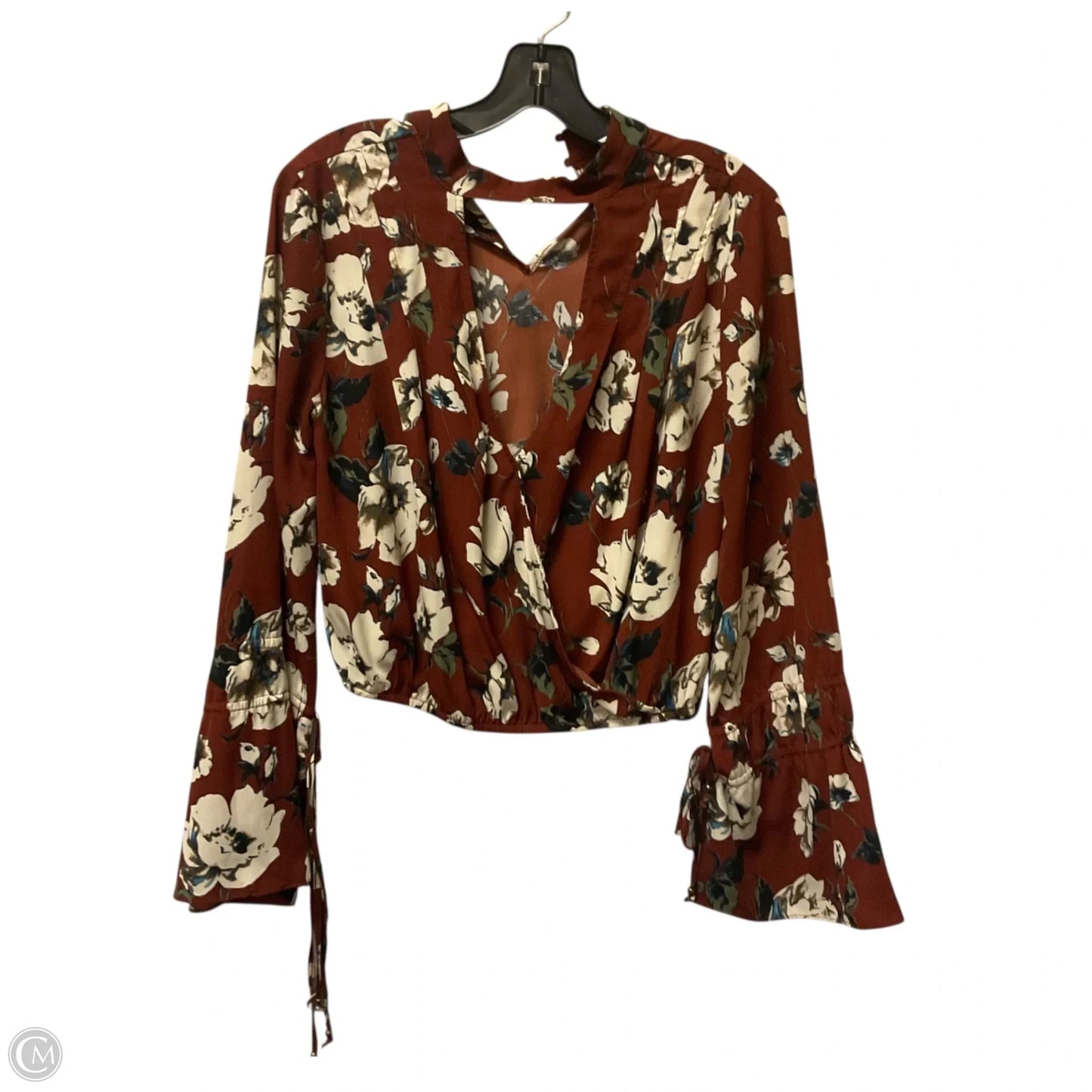 Top Long Sleeve By Altard State In Floral Print, Size: S