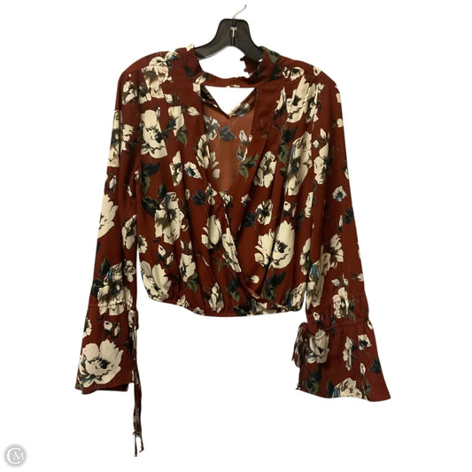 Top Long Sleeve By Altard State In Floral Print, Size: S