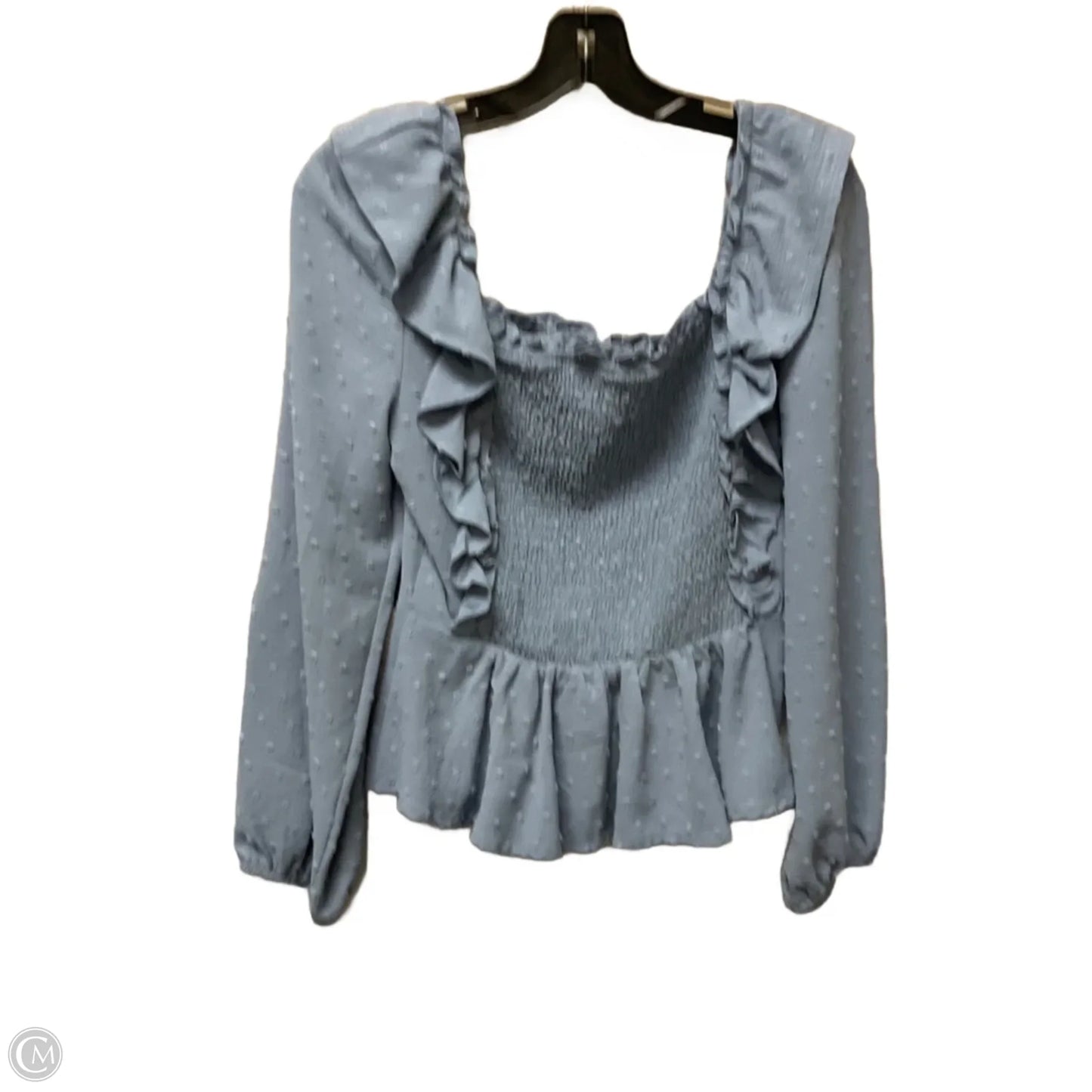 Top Long Sleeve By Altard State In Blue, Size: M