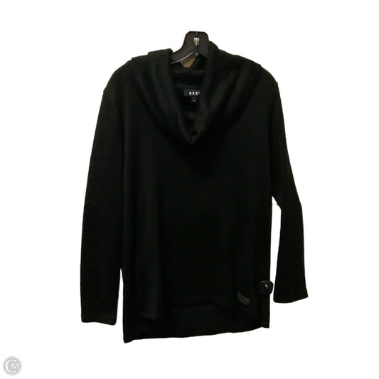 Top Long Sleeve By Dkny In Black, Size: M