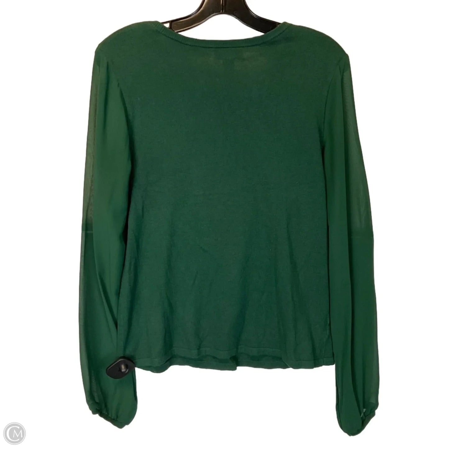 Top Long Sleeve Basic By Loft In Green, Size: M