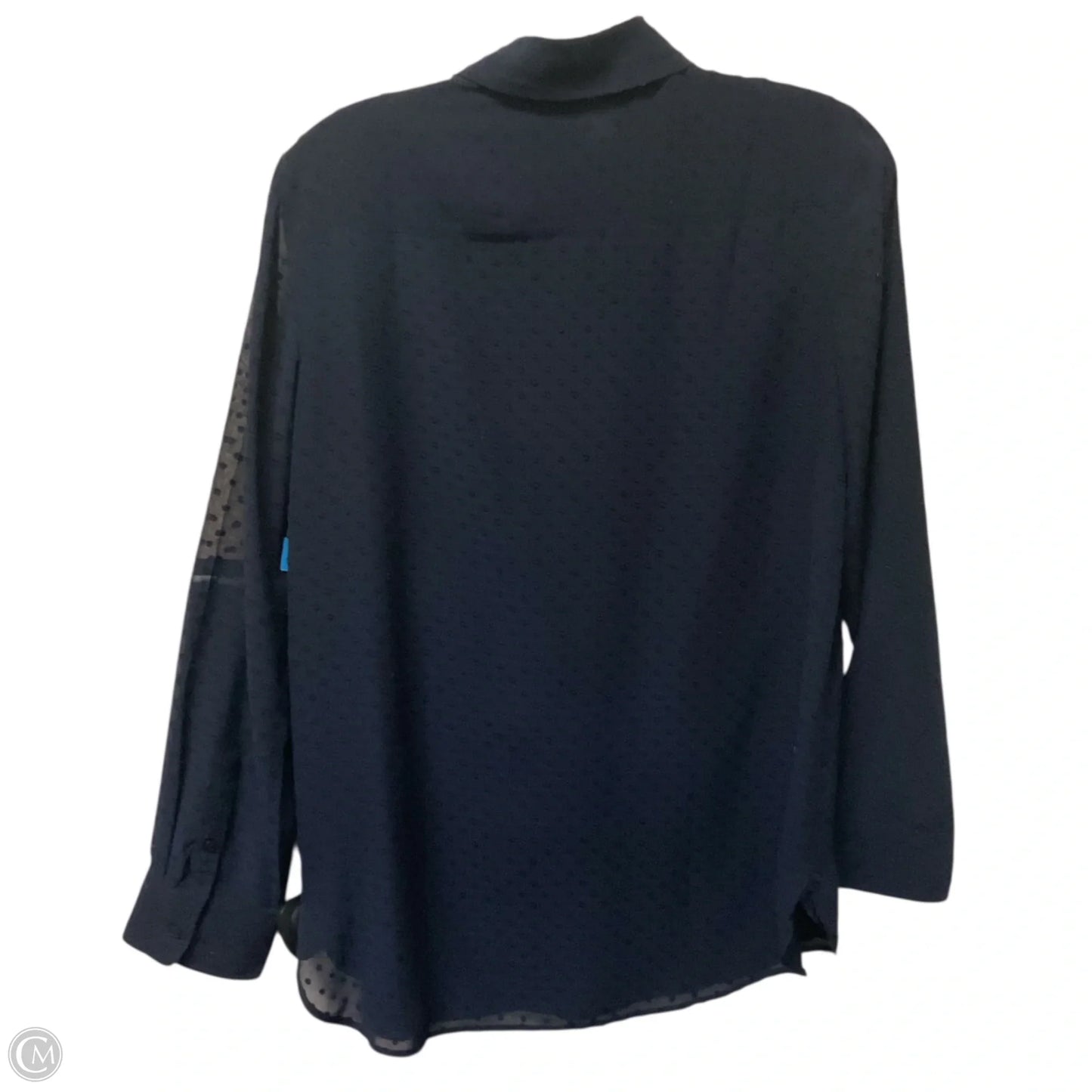 Top Long Sleeve By Talbots In Navy, Size: S