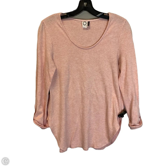 Top Long Sleeve Basic By Eri + Ali In Pink, Size: Xs
