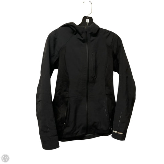 Athletic Jacket By Lululemon In Black, Size: 6