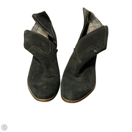 Boots Ankle Heels By Zodiac In Black, Size: 8.5