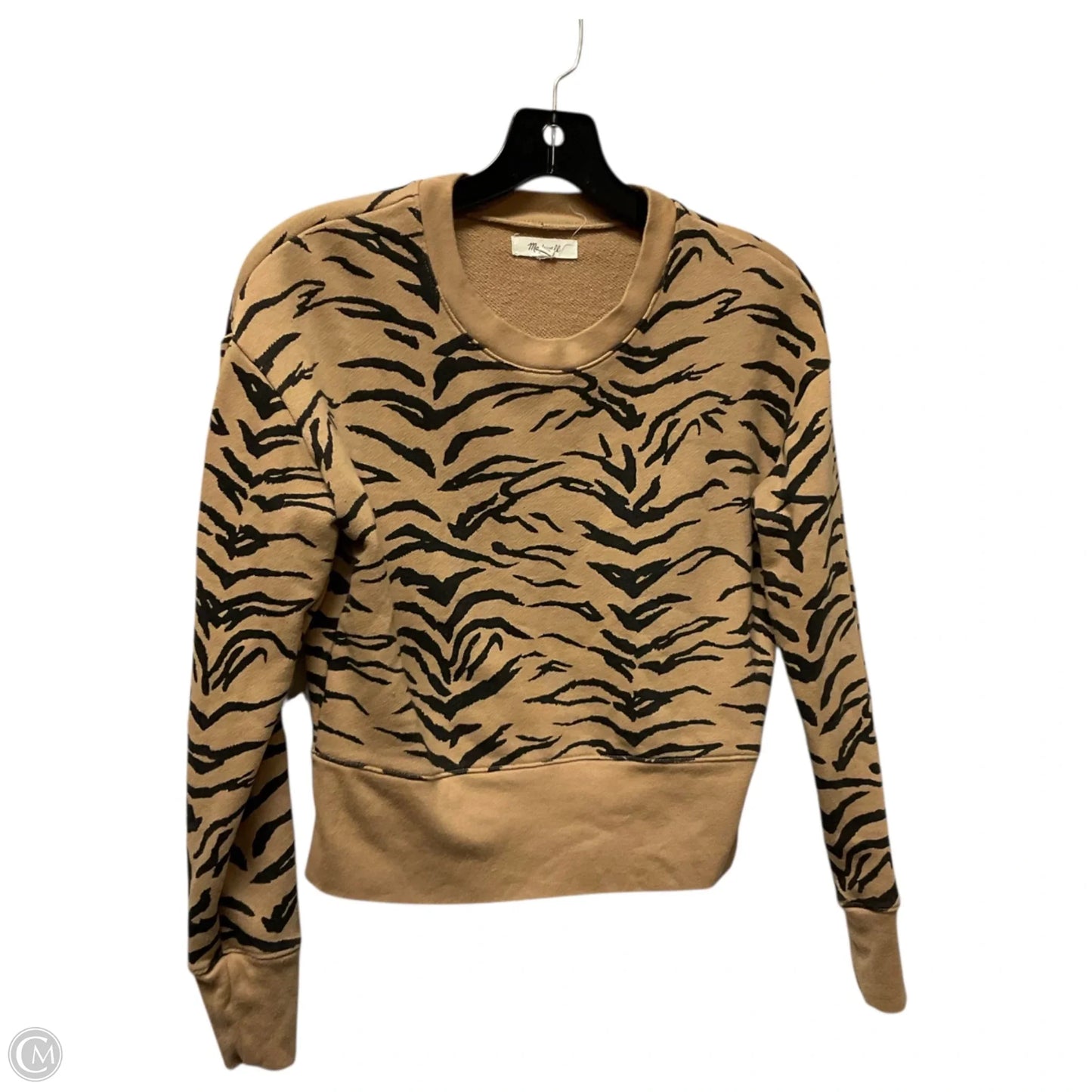 Top Long Sleeve By Madewell In Animal Print, Size: Xxs