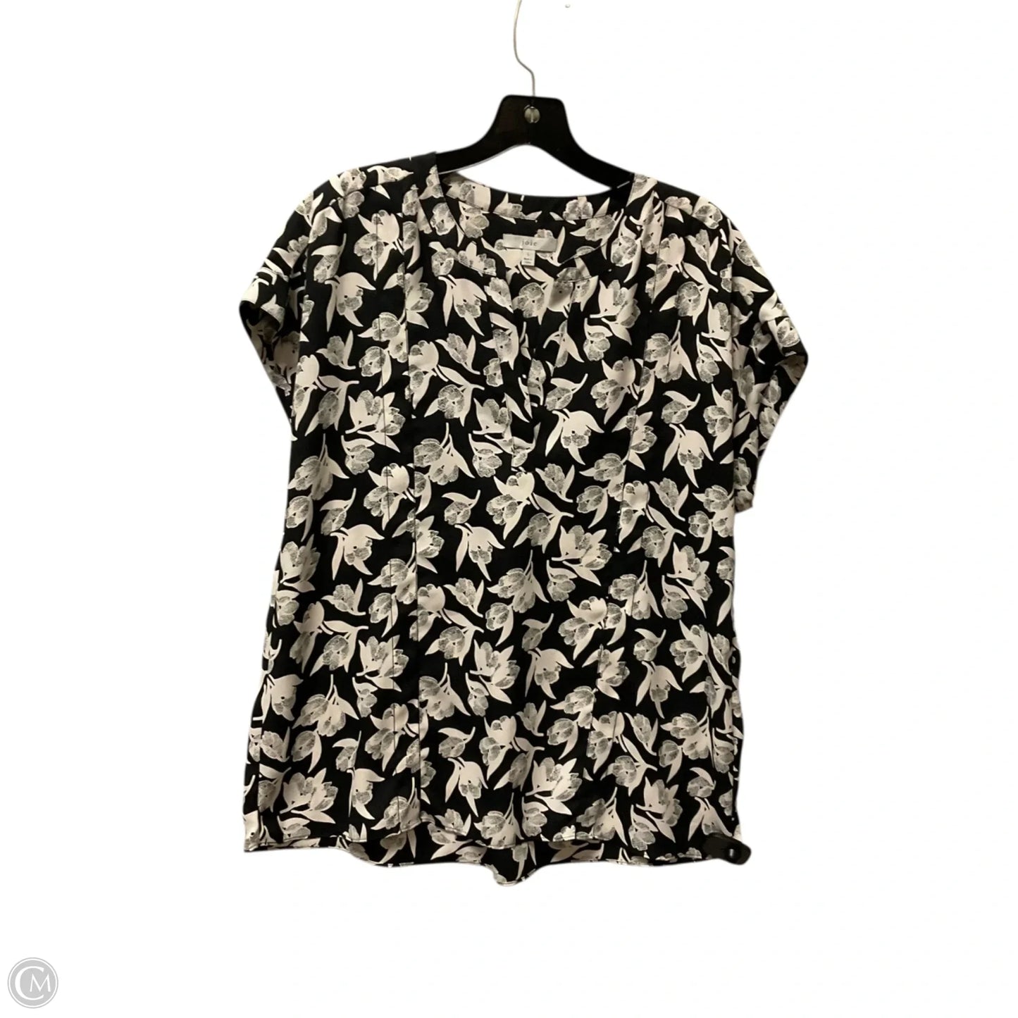 Top Short Sleeve By Joie In Black, Size: L